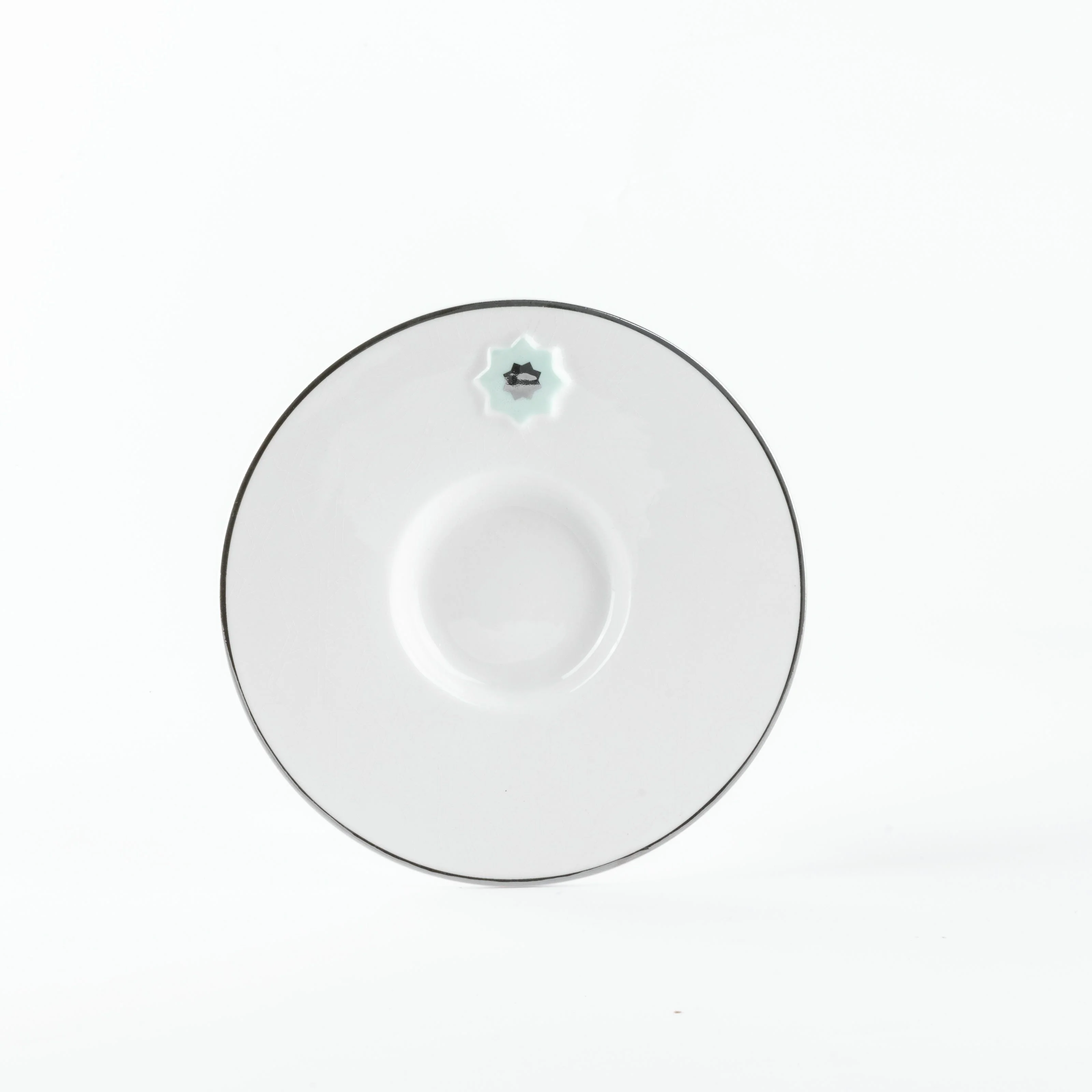 Asala - Cappuccino Set (12-Pc) - Teal & Silver - Image 6