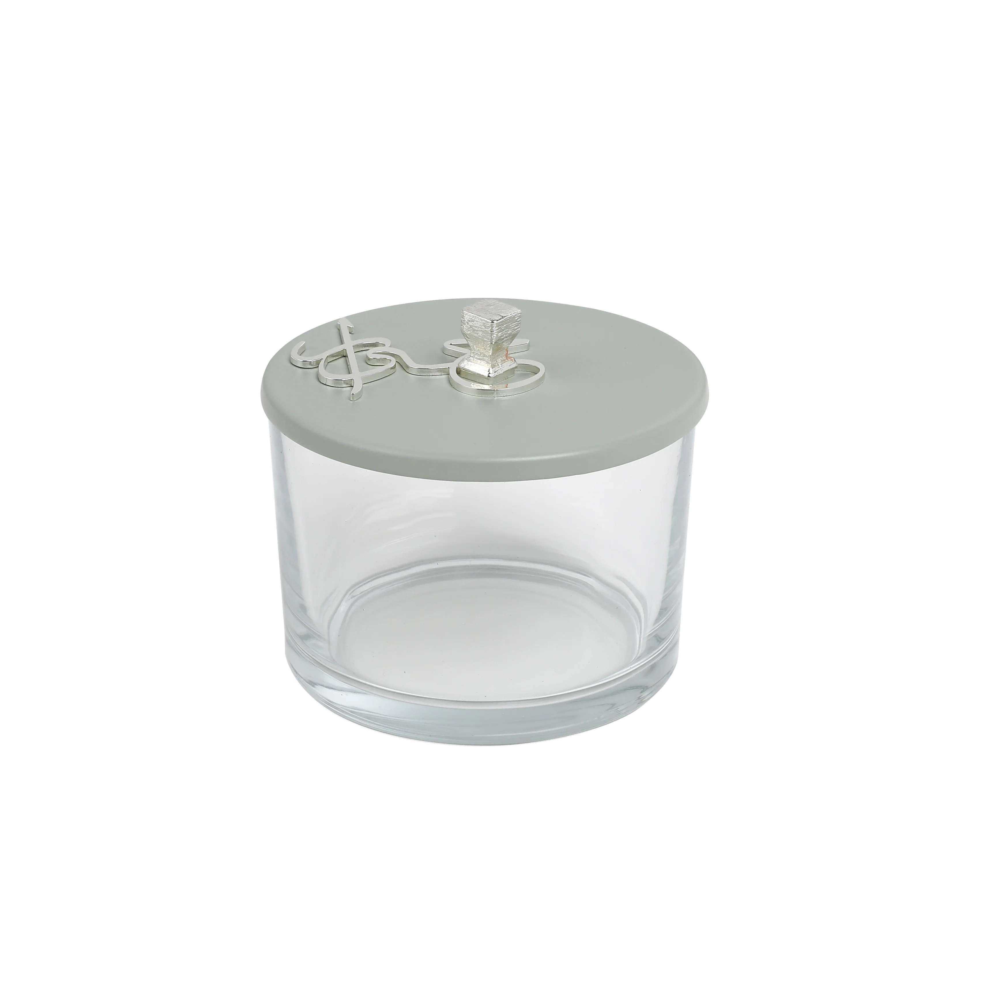 Jiwar - Dual Elegant Nut Serving Set with Engraved Base - Mint Green & Silver - Image 5