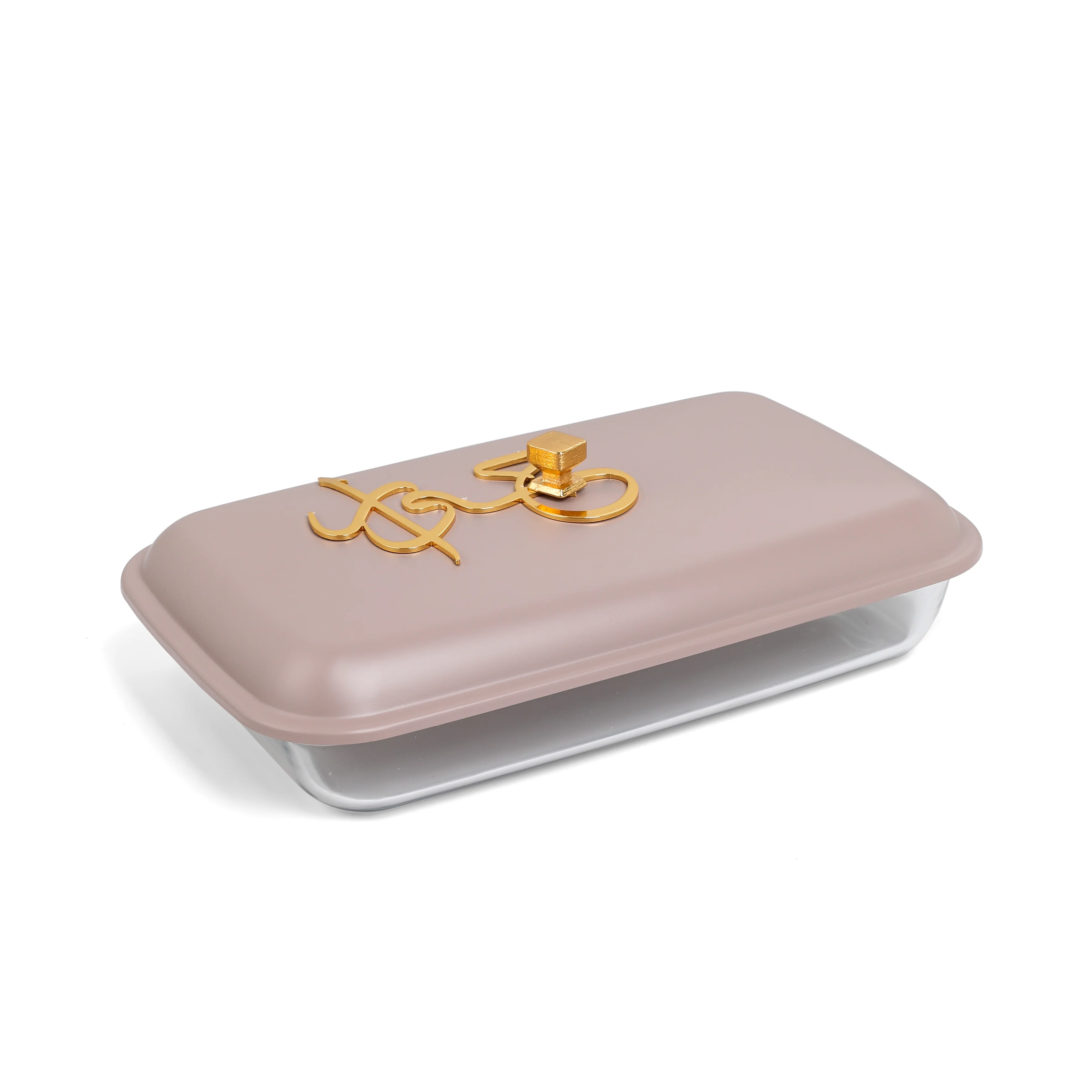 Jiwar - Medium Twin Candle Pyrex Chafer- Lavender & Gold - Image 3