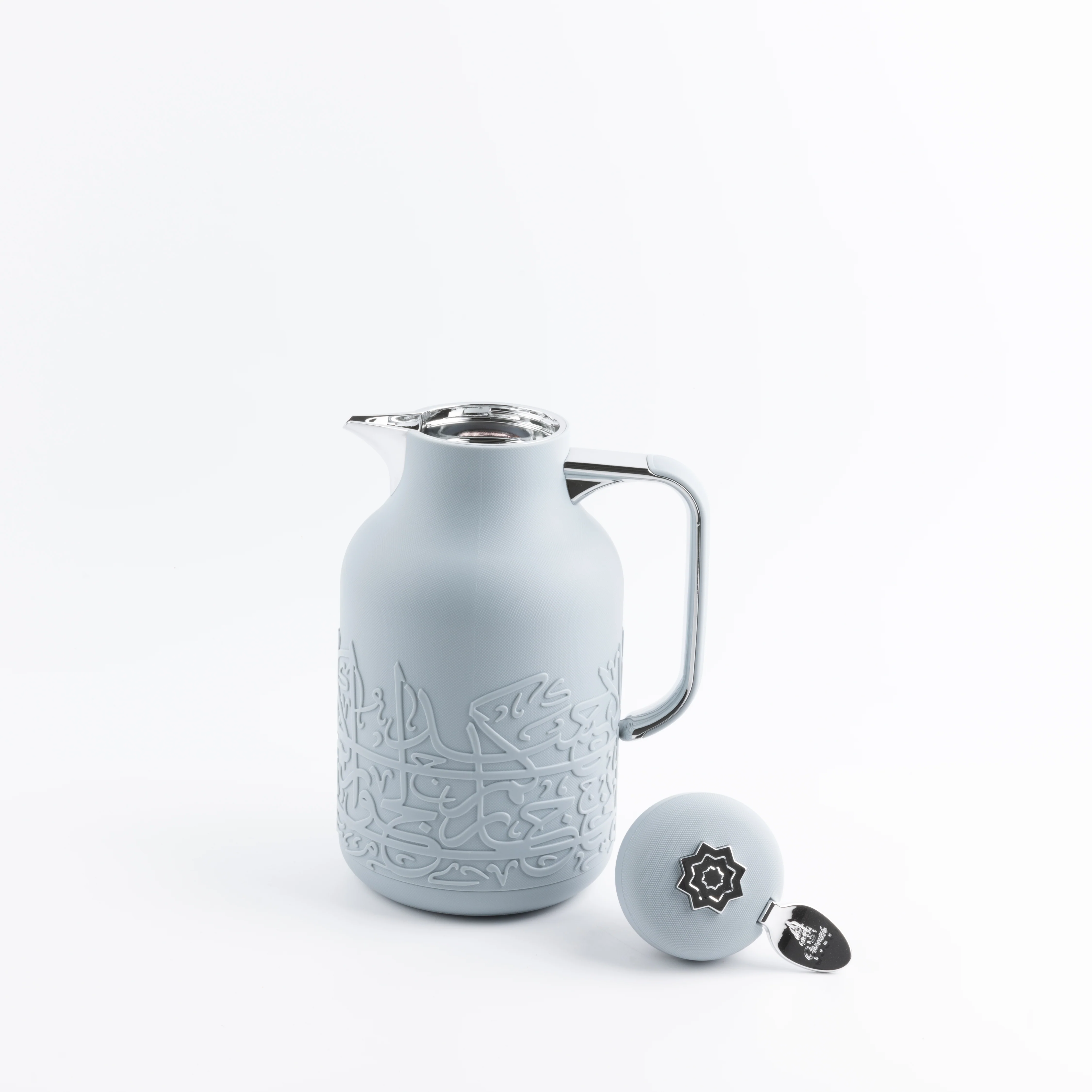 Jiwar - Vacuum Flask / Thermos - Haze Blue & Silver - Image 4