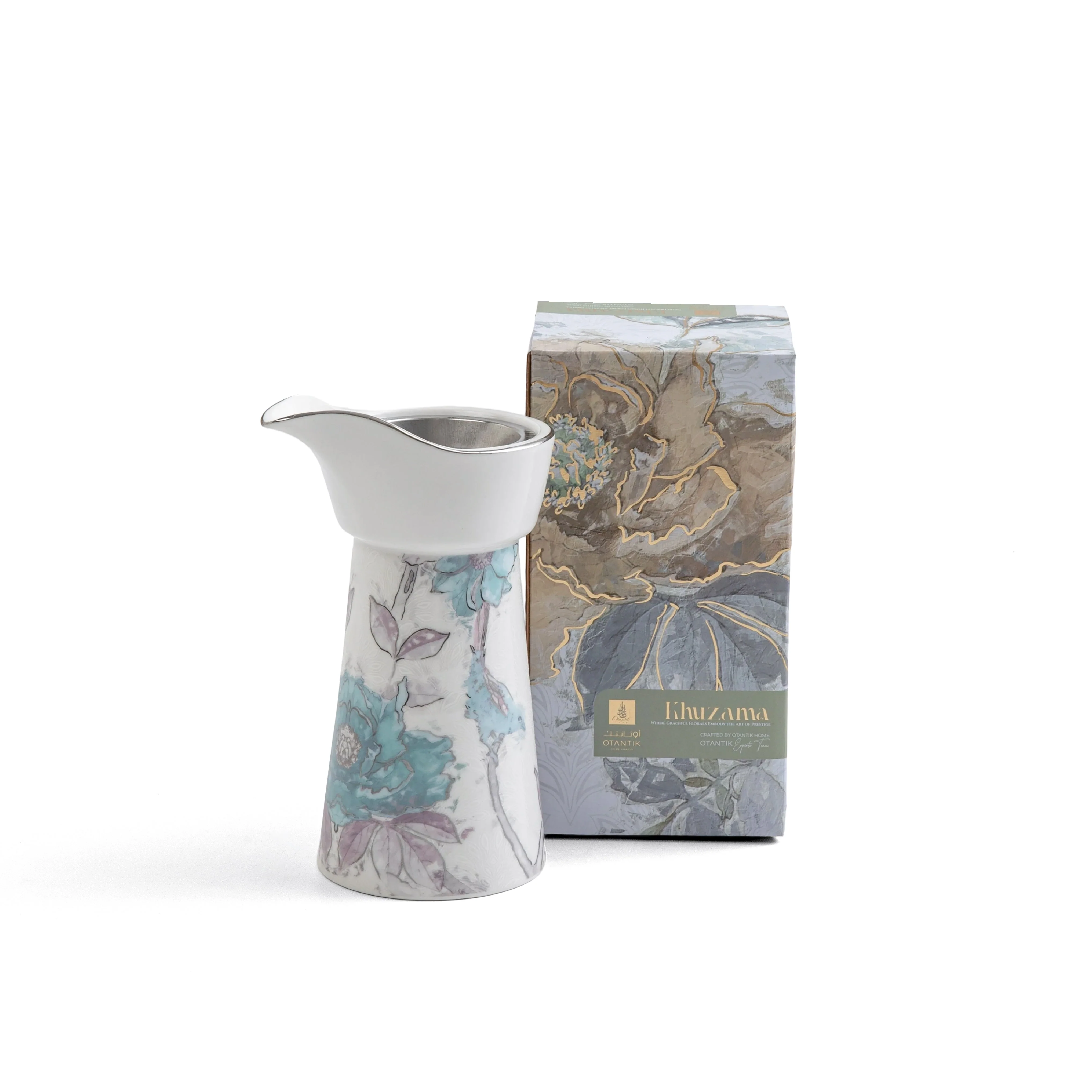 Khuzama - Incense Burner - Blue & Silver - Image 3