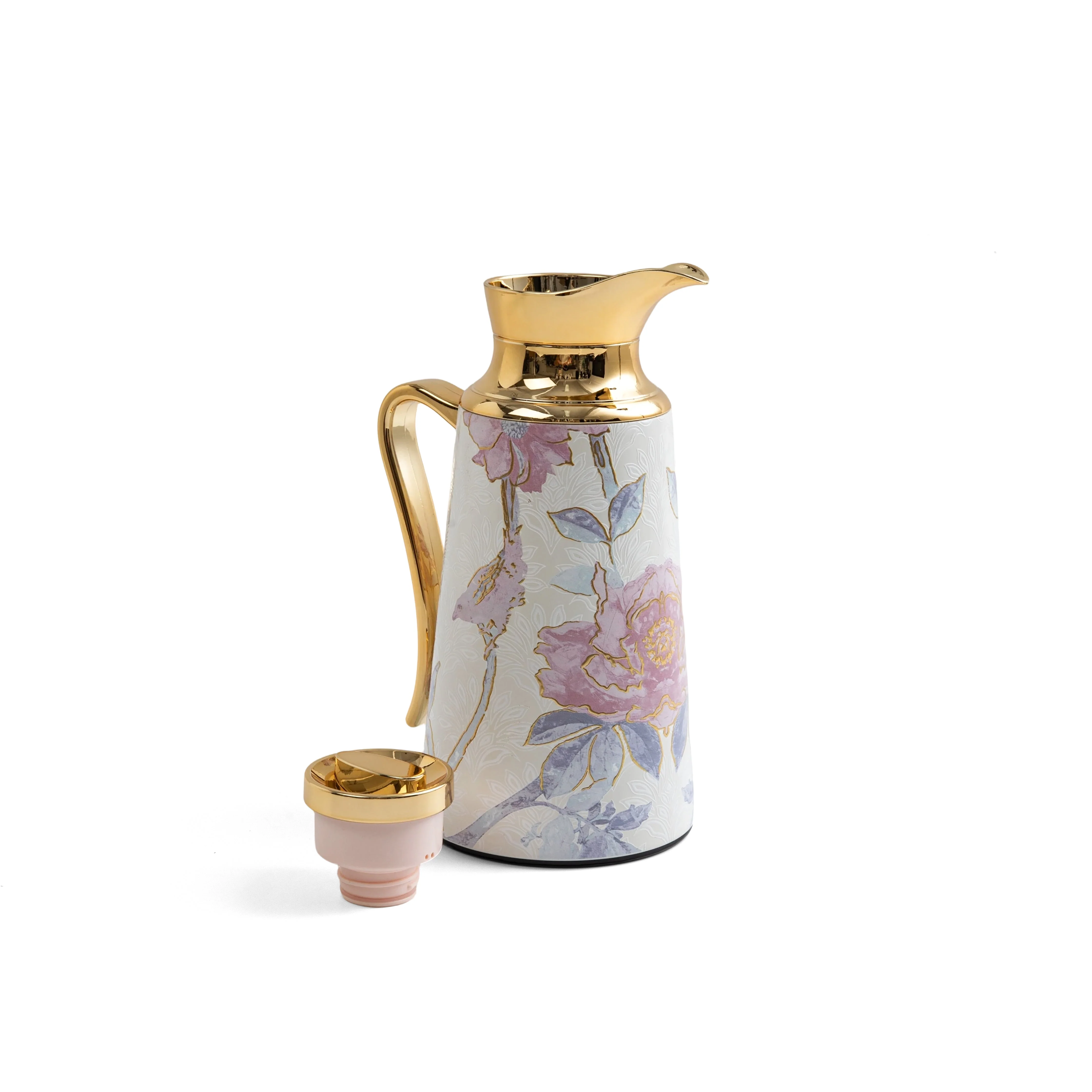 Khuzama - Vacuum Flask / Thermos - Pink & Gold - Image 3
