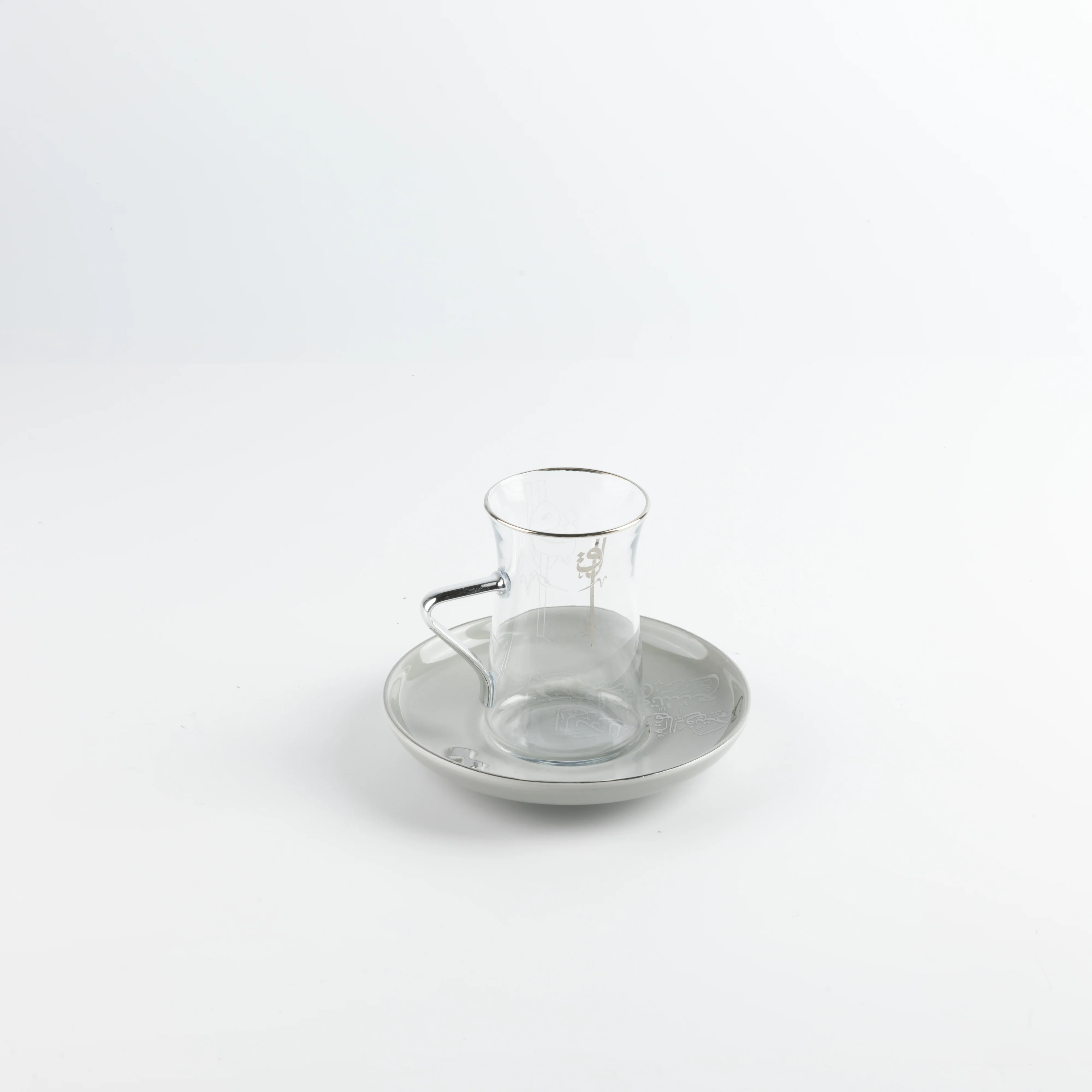 Liqa'a - Tea Set (19-Pc) - Grey & Silver - Image 7