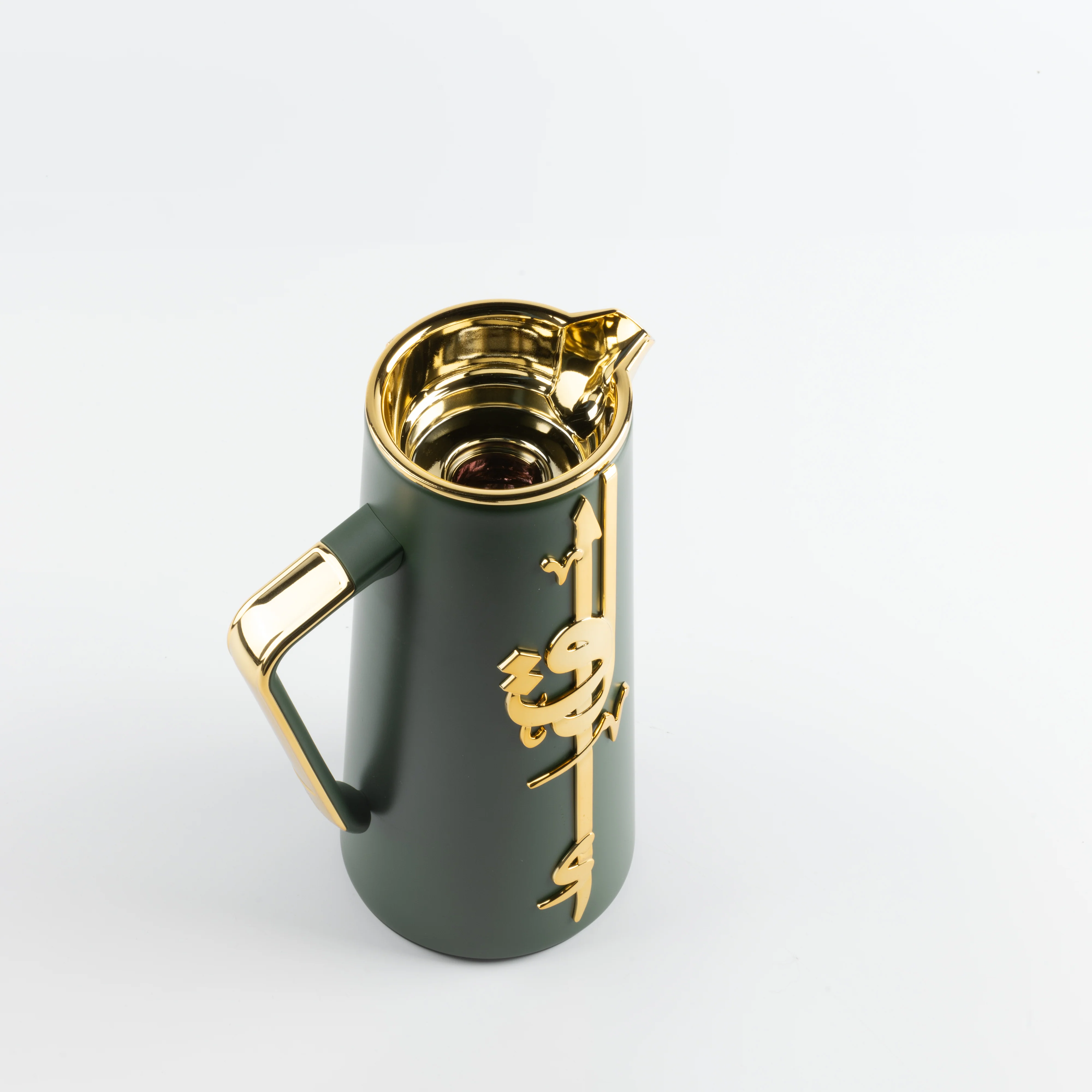 Liqa'a - Vacuum Flask / Thermos - Olive Green & Gold - Image 4