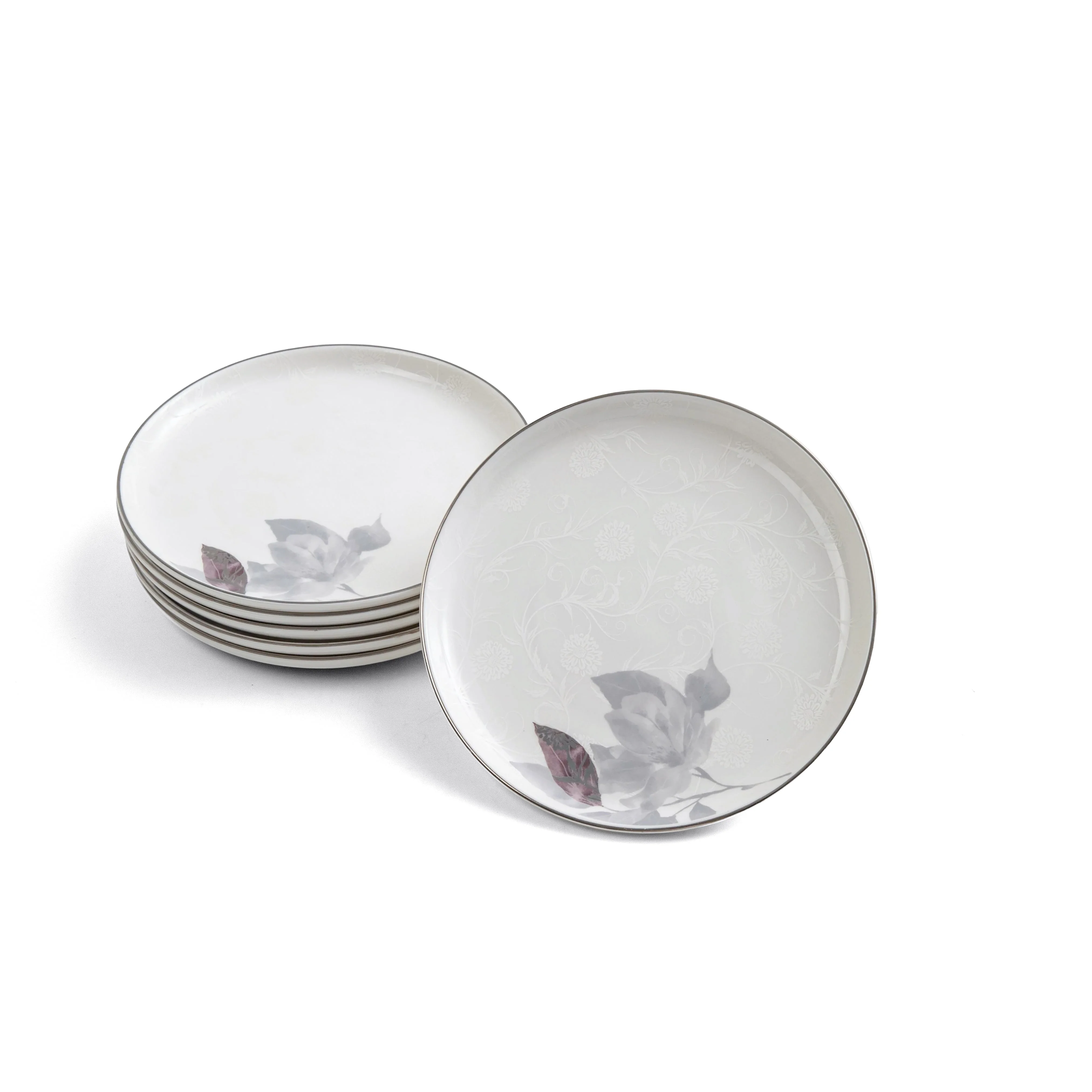 Marisella - Cake Set (9-Pc) - Grey & Silver - Image 4