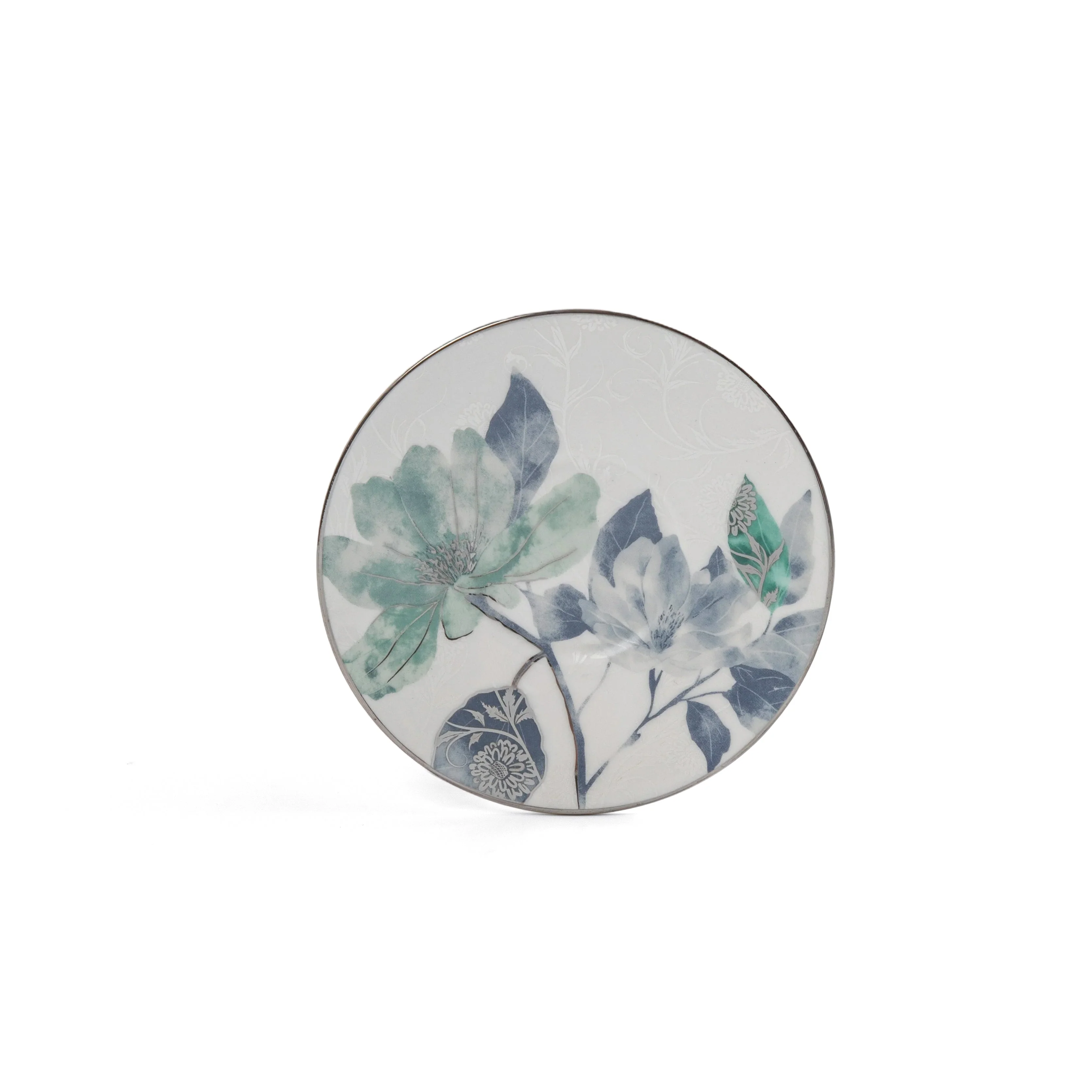 Marisella - Tea Set (13-Pc) - Blue & Silver - Image 5