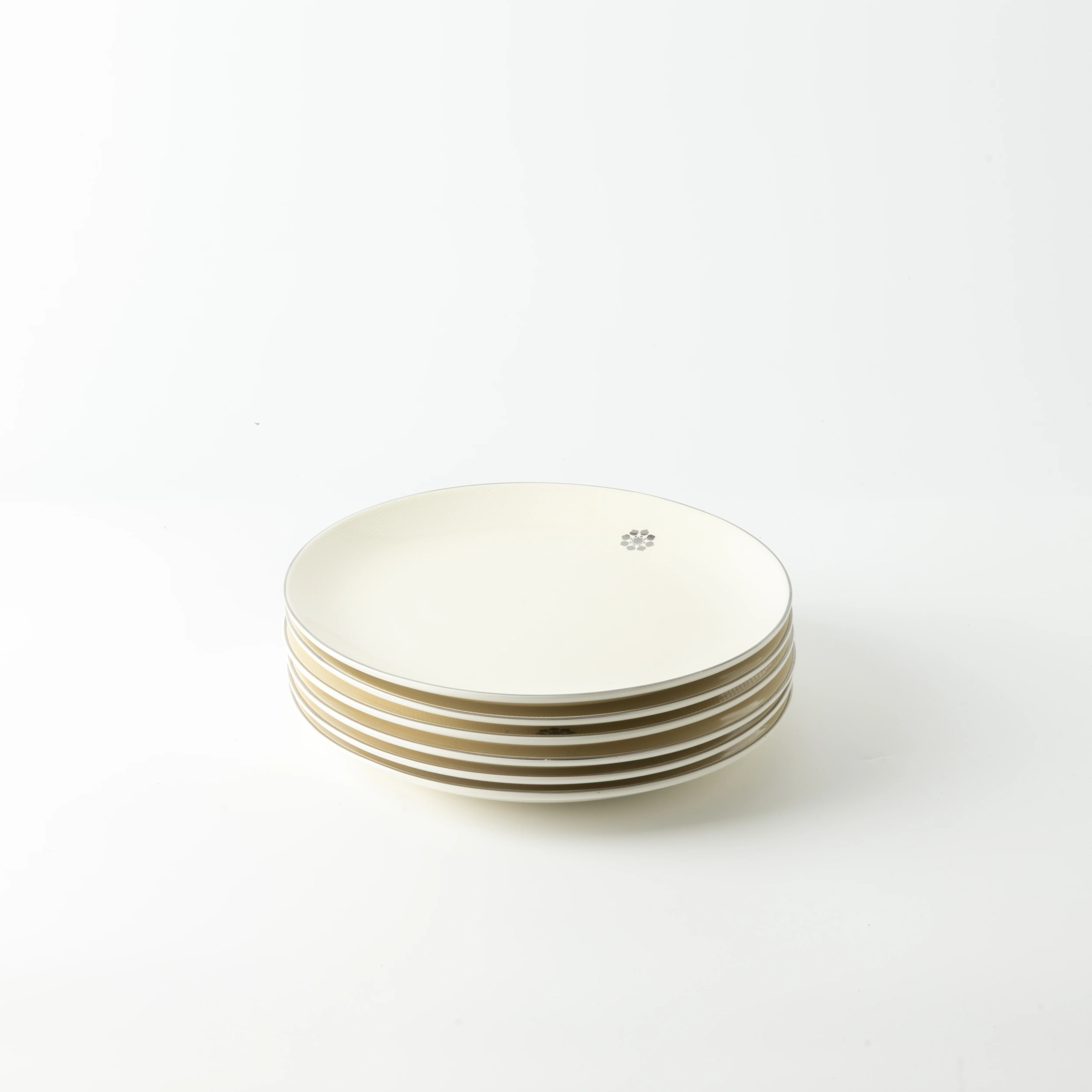 Mirral - Cake Set (9-Pc) - White & Silver - Image 7