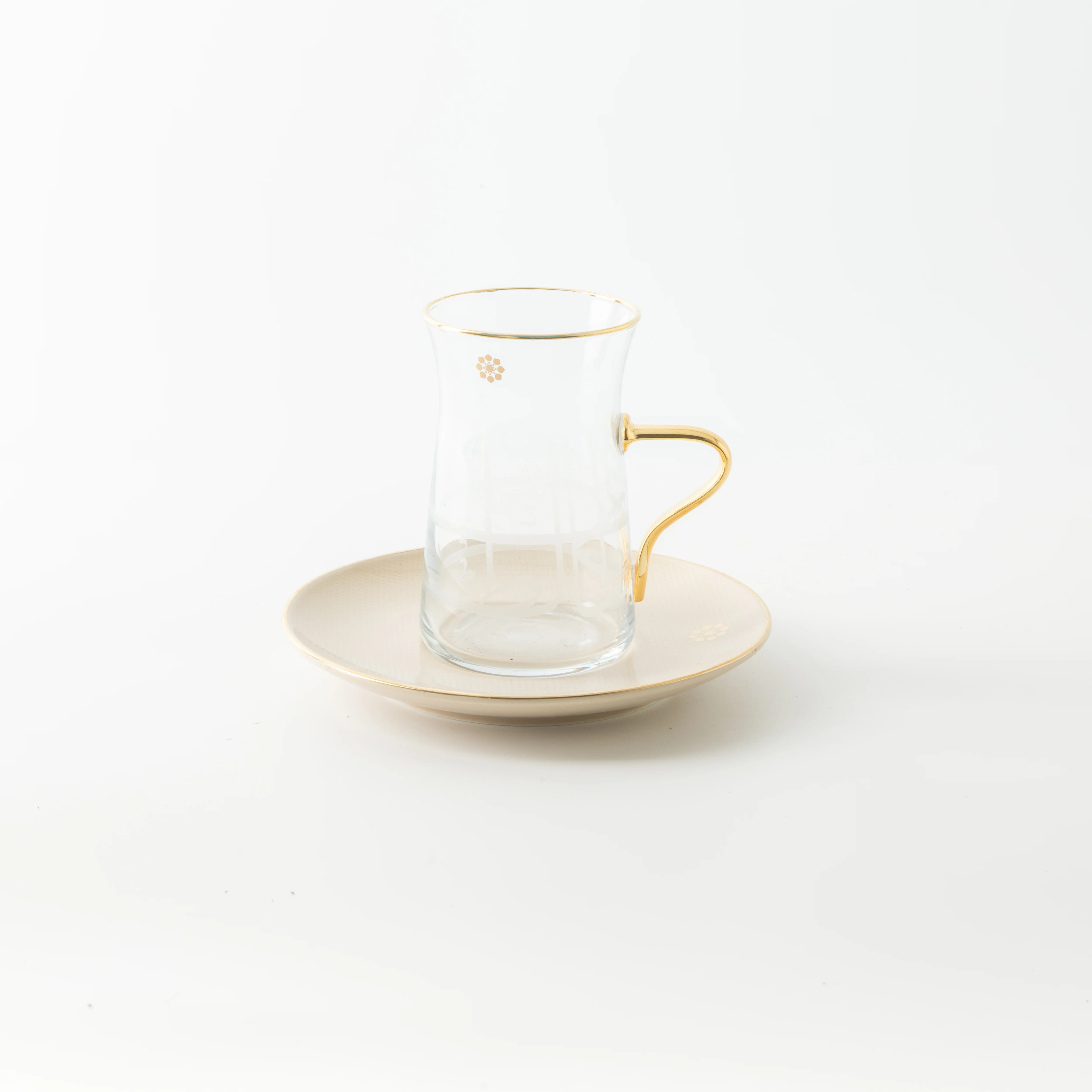 Mirral - Tea Set (19-Pc) - Beige & Gold - Image 8