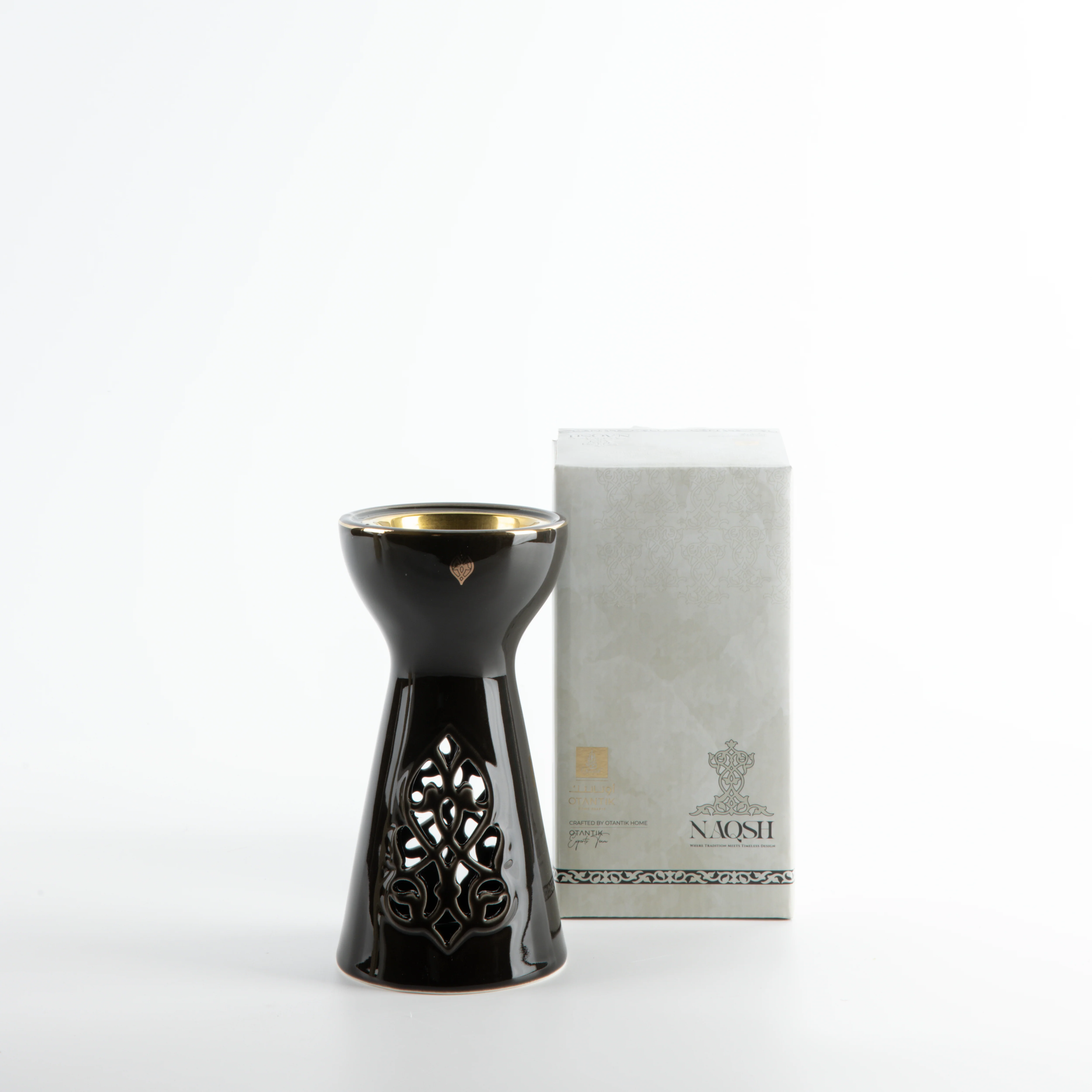 Naqsh - Incense Burner - Black & Gold - Image 5