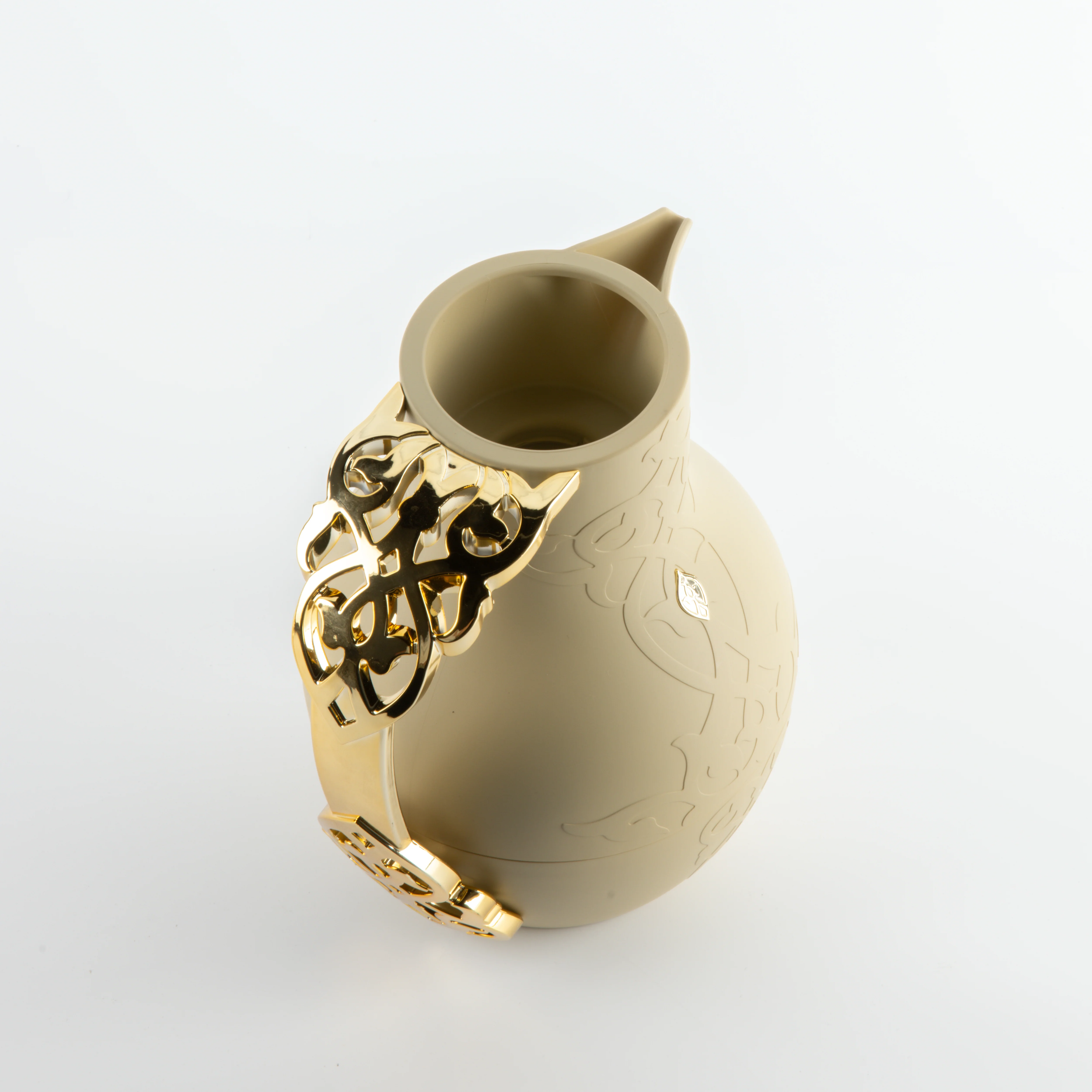 Naqsh - Vacuum Flask / Thermos - Ivory & Gold - Image 4