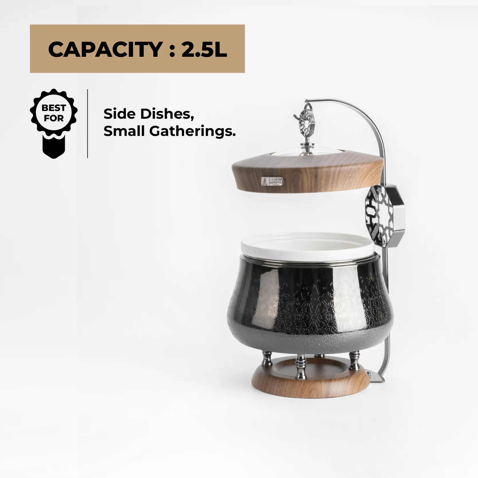 Nourhan - 2.5 Liters Chafer - Black Walnut - Image 4