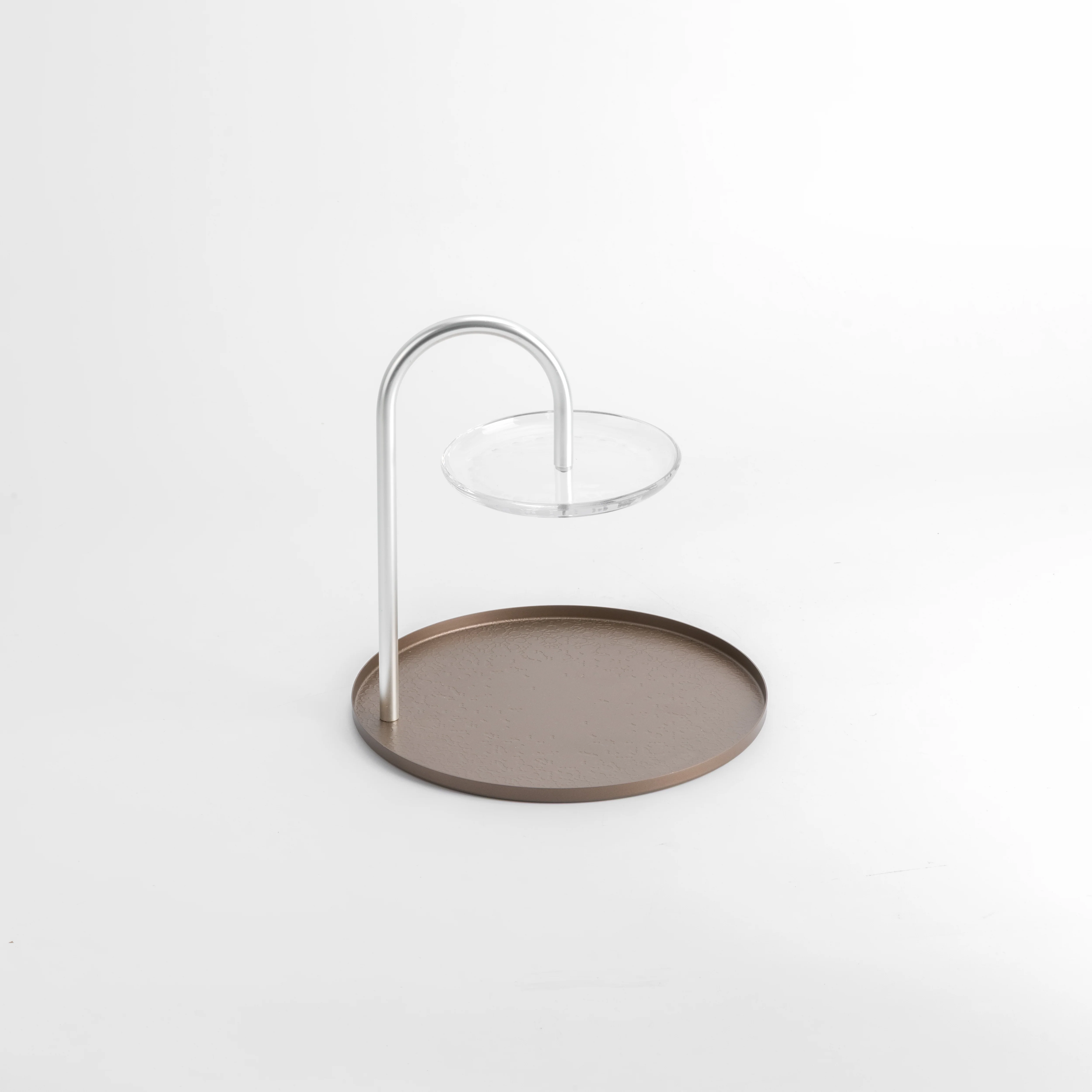Nourhan - 2 Tier Plate - Bronze & Silver - Image 4