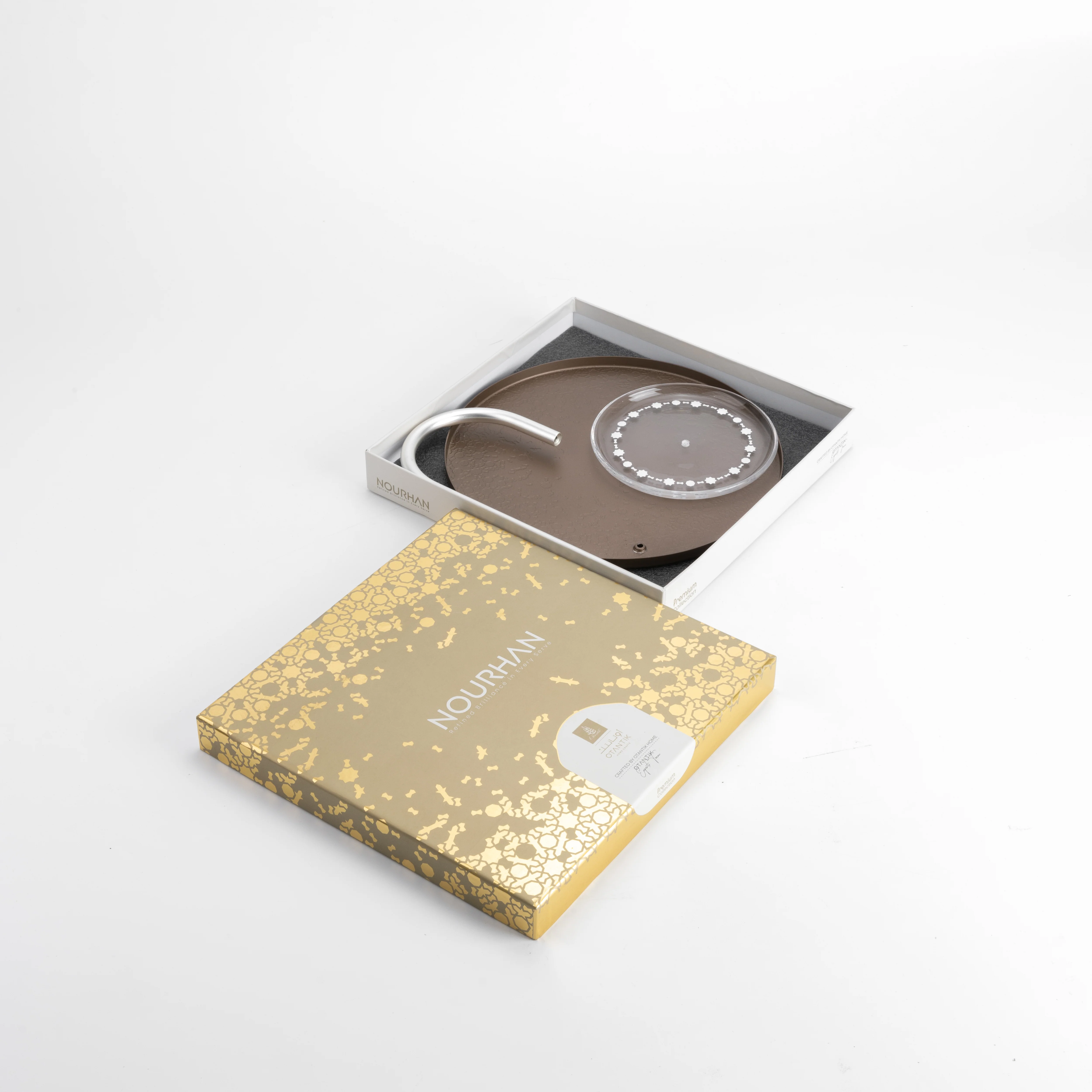 Nourhan - 2 Tier Plate - Bronze & Silver - Image 6