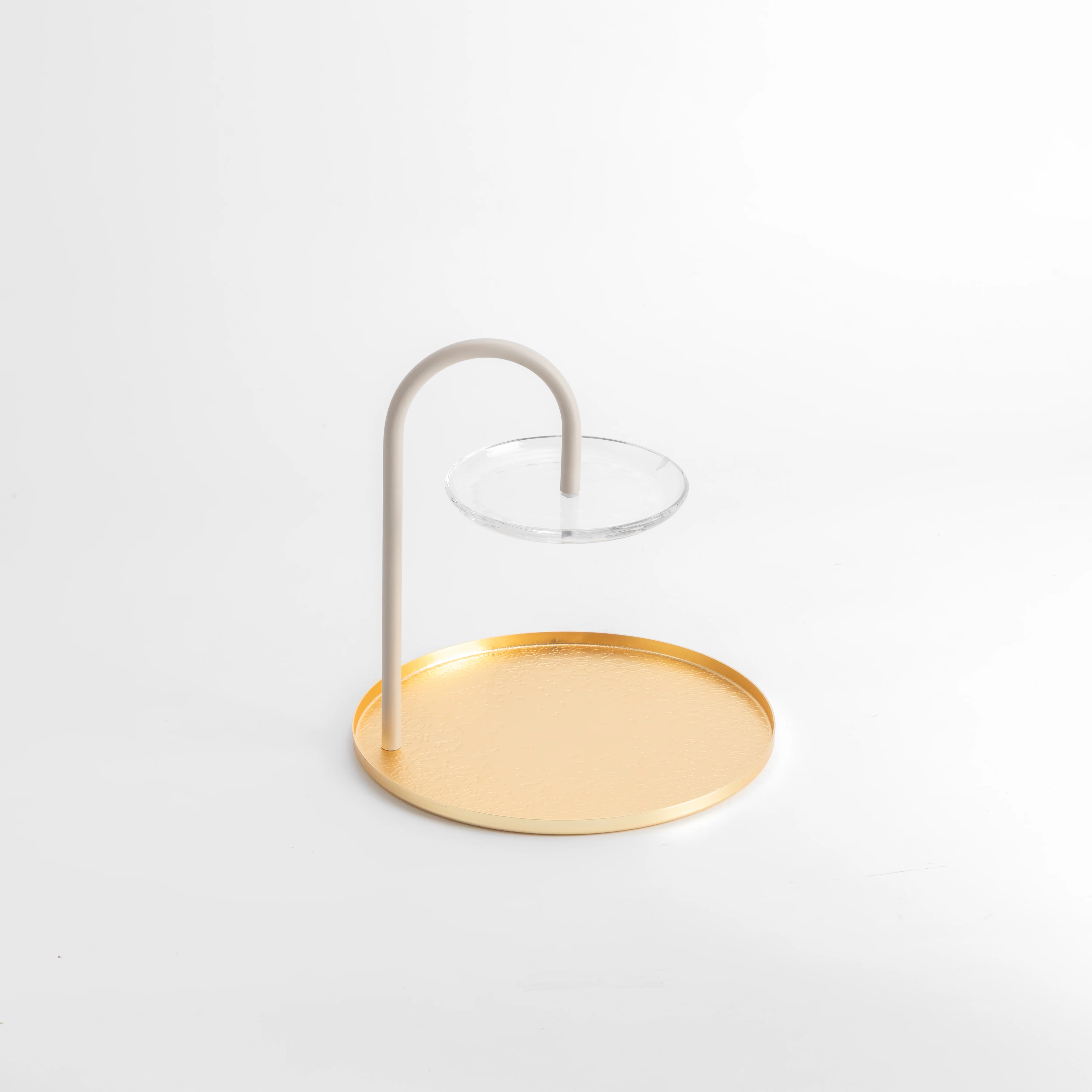 Nourhan - 2 Tier Plate - Gold & Beige - Image 4
