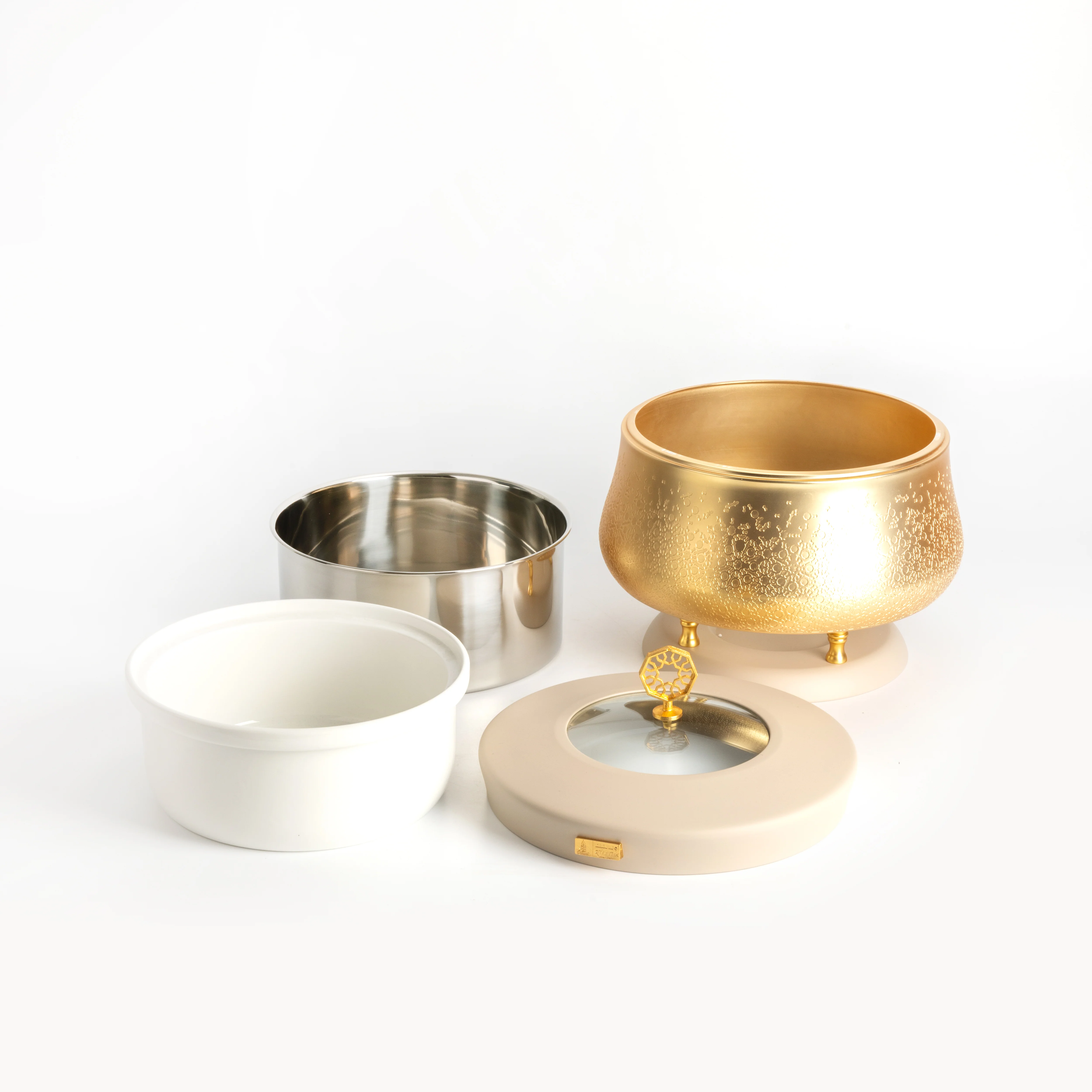 Nourhan - 4 Liters Chafer - Gold & Beige - Image 6
