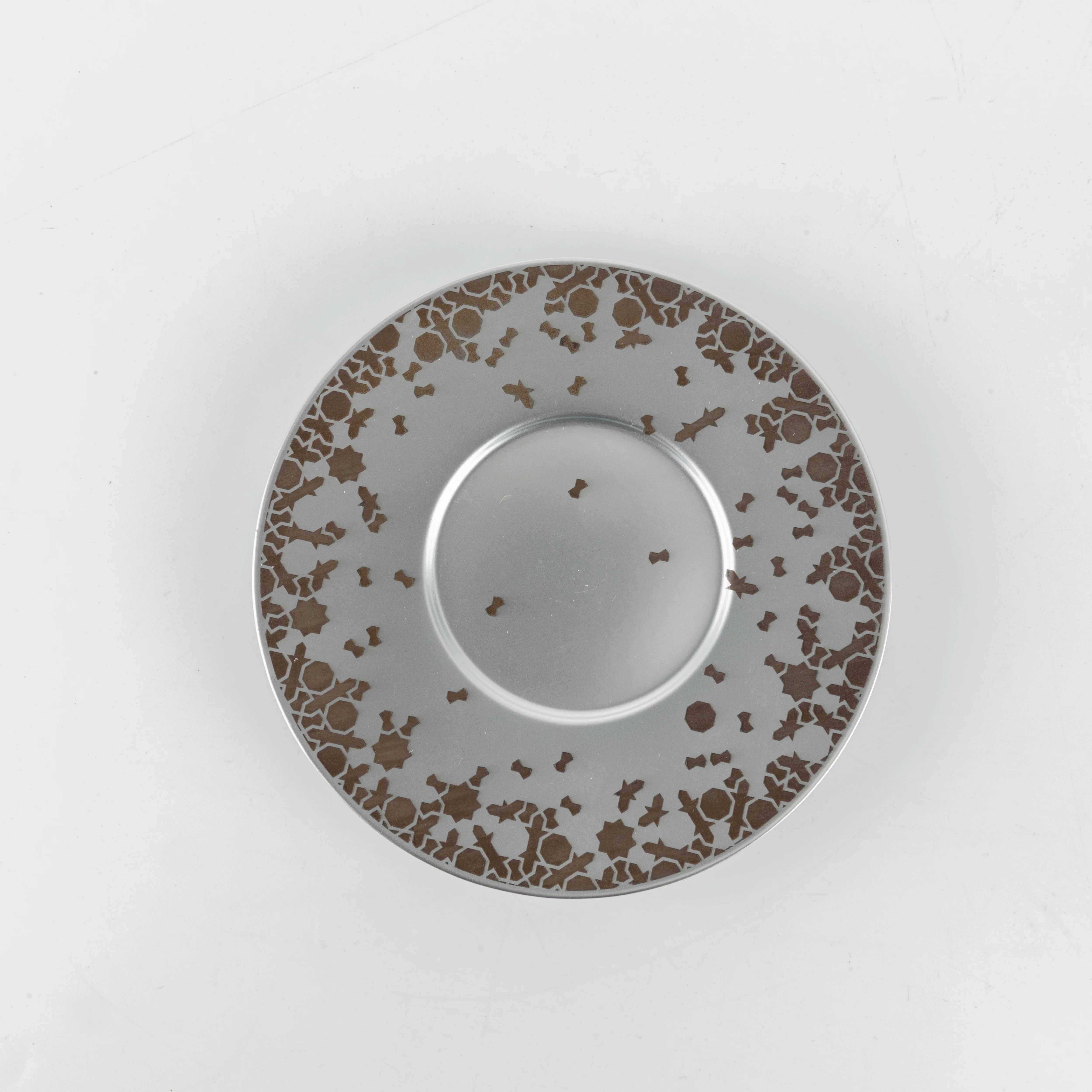 Nourhan - Cappuccino Set (12-Pc) - Bronze & Silver - Image 3