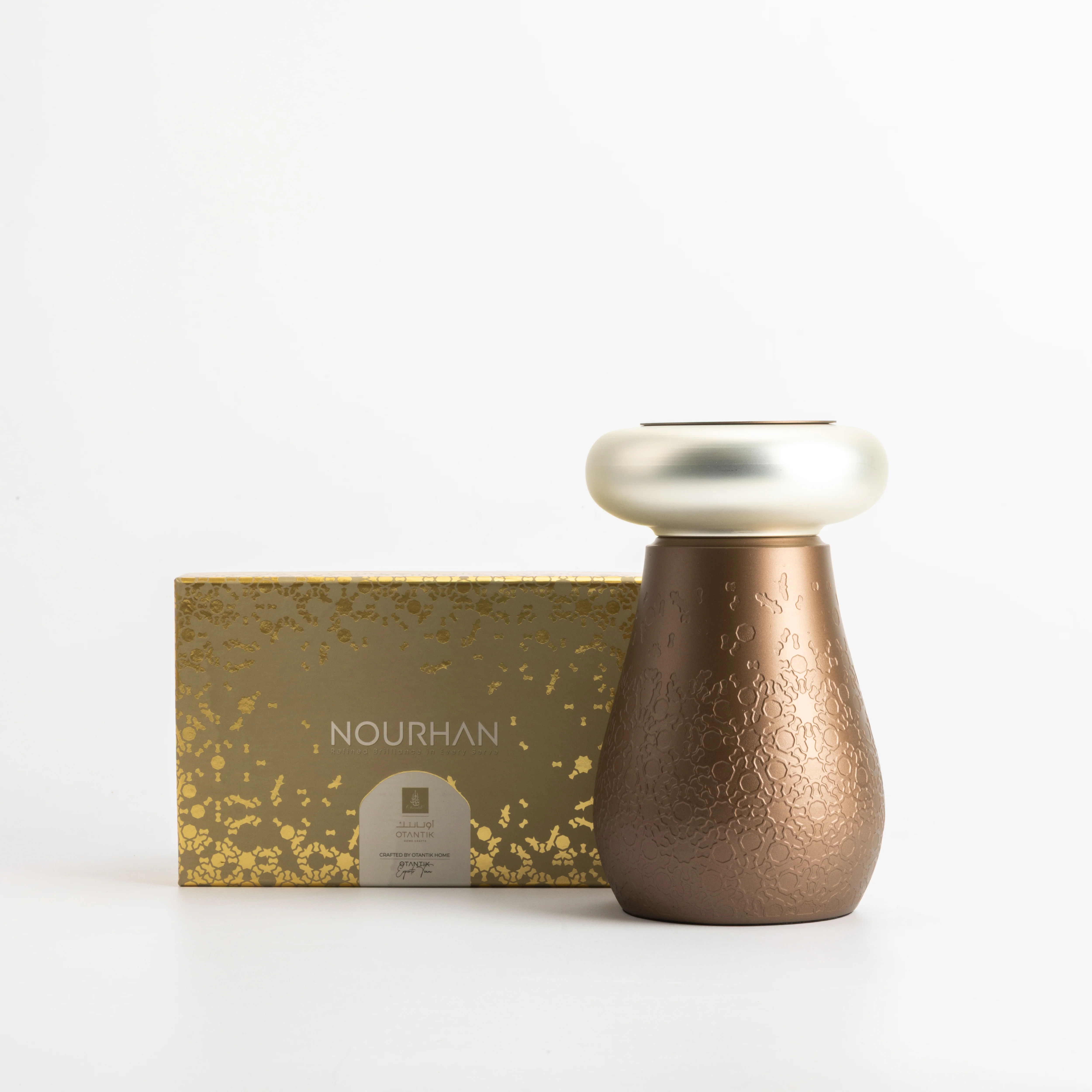 Nourhan - Incense Burner - Bronze & Silver - Image 3