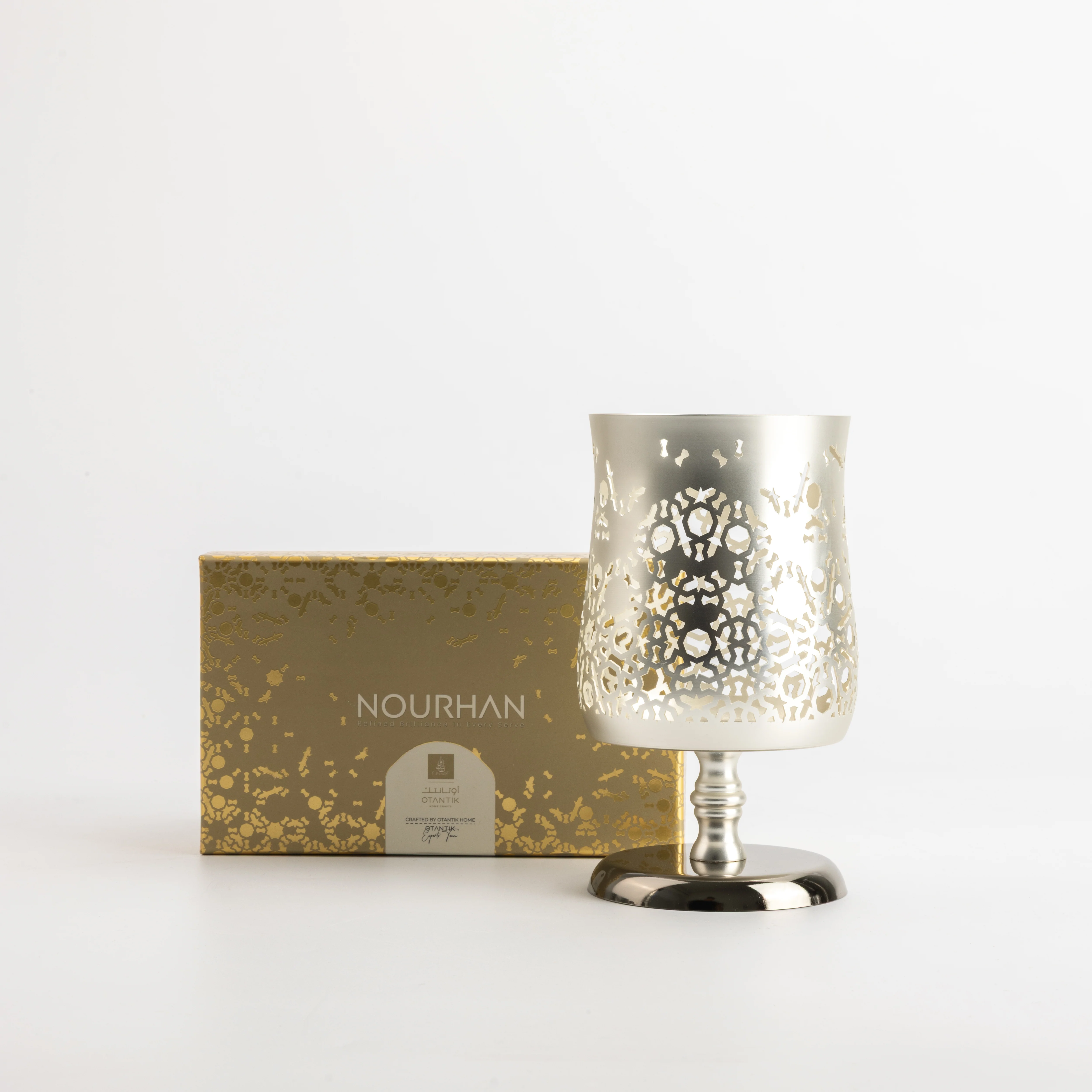 Nourhan - Medium Candle Holder - Silver - Image 5