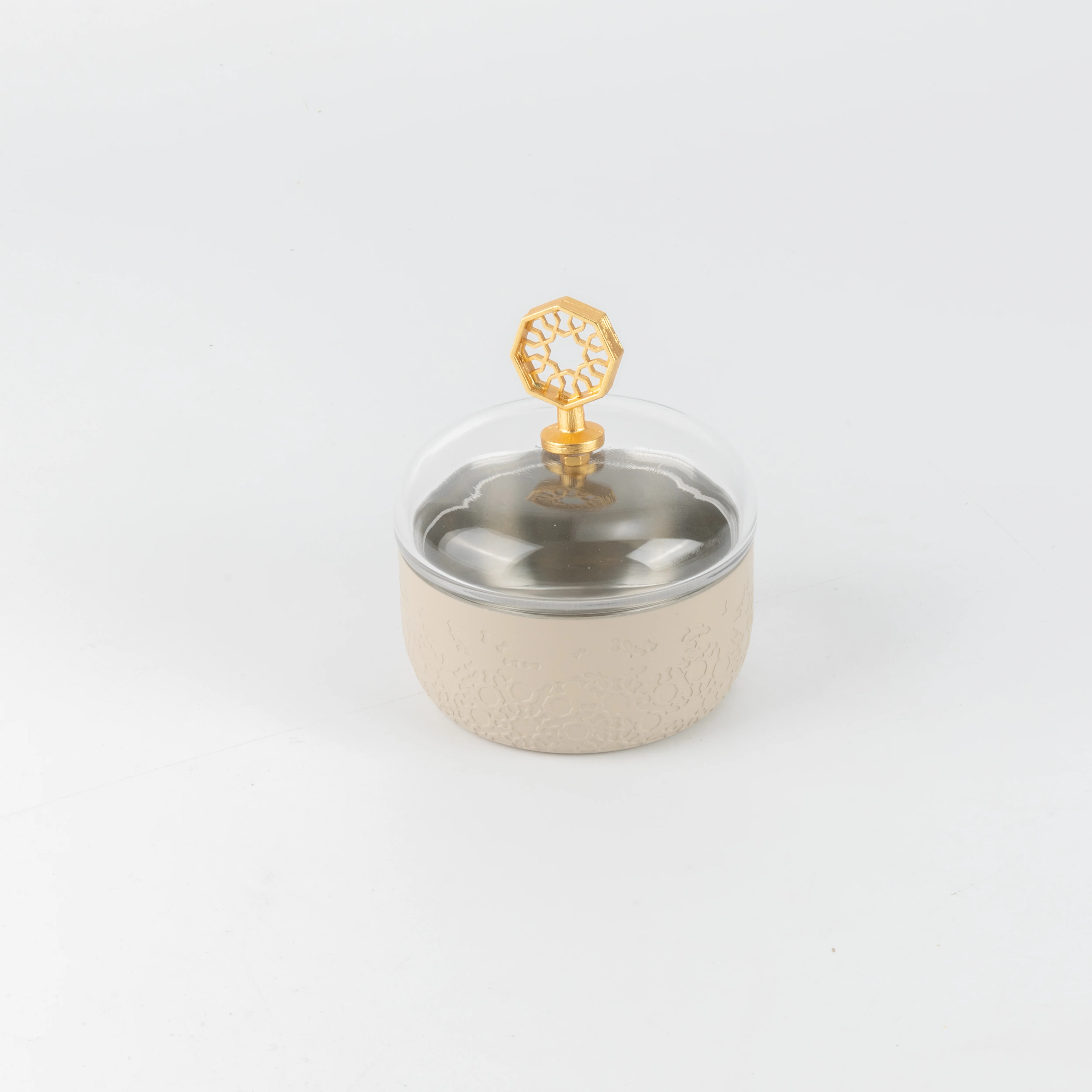 Nourhan -  Tea Set (19-Pc) - Gold & Beige - Image 2