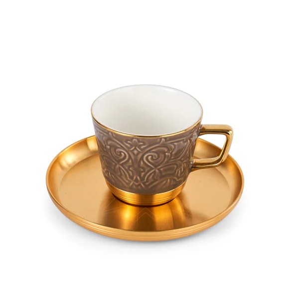 Luxury Majlis - Cappuccino Cups - Brown - Image 4