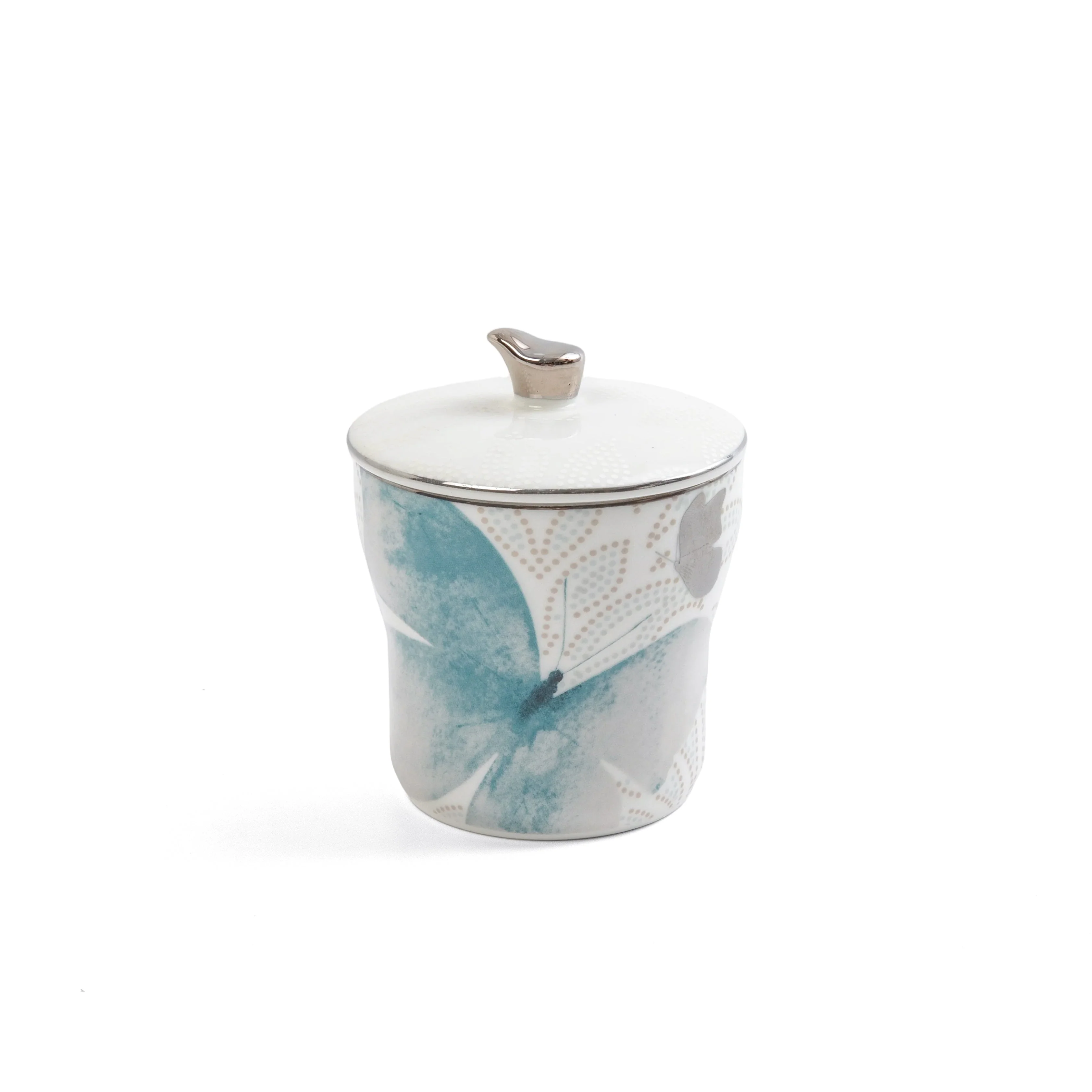 Veloura - Tea Set (19-Pc) - Blue & Silver - Image 5